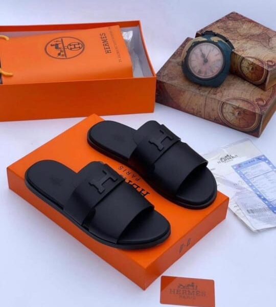 Hermès-Style Men’s Slippers