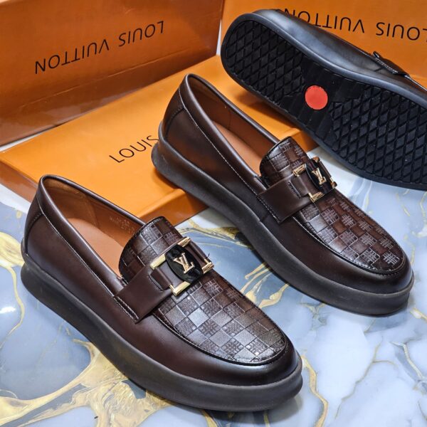 Louis Vuitton Checkered Pattern Loafers
