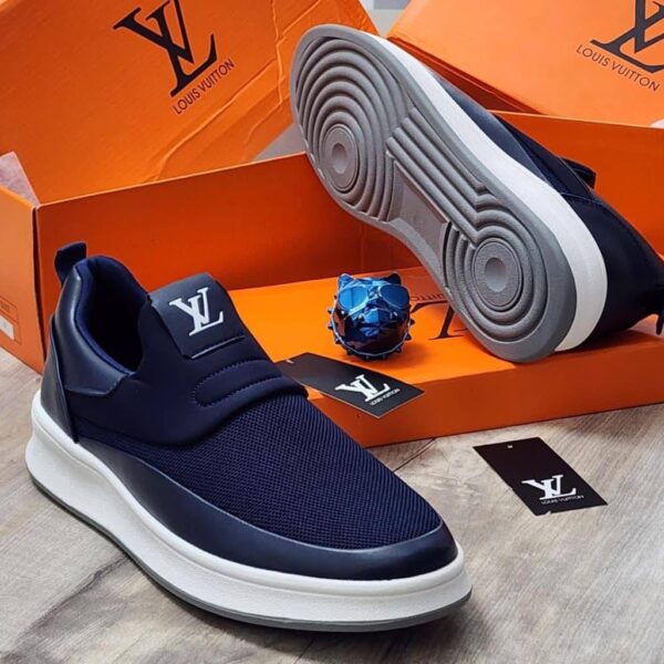 Louis Vuitton Dark Blue Slip-On Sneakers