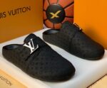 Louis Vuitton Easy Monogram Leather Mules