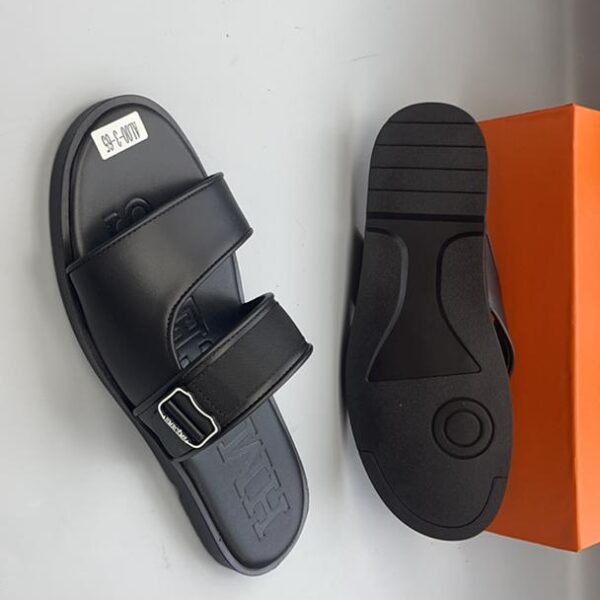 Men’s Black Palm Slippers
