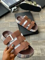 Paul Smith-Inspired Stripe Sandals