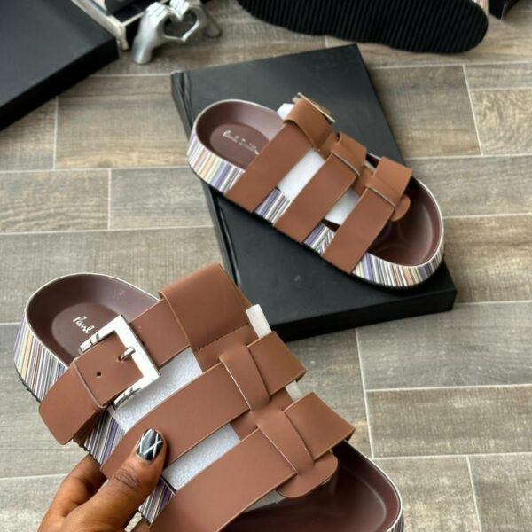 Paul Smith-Inspired Stripe Sandals