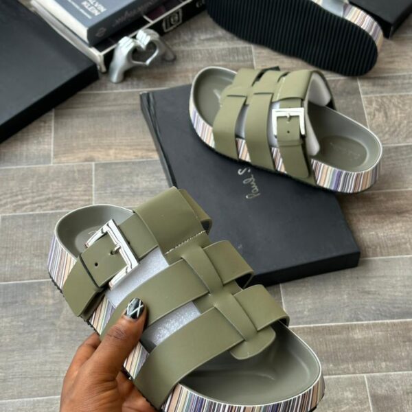 Paul Smith Striped Sole Buckle Sandals