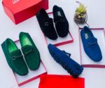 Salvatore Ferragamo Suede Loafers with Gancini Bit