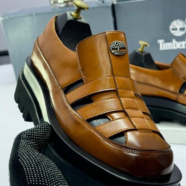 Timberland Men’s Leather Sandals/Loafers with Thick Sole