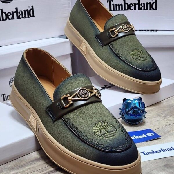 Timberland Suede High-Sole Slip-On Loafers