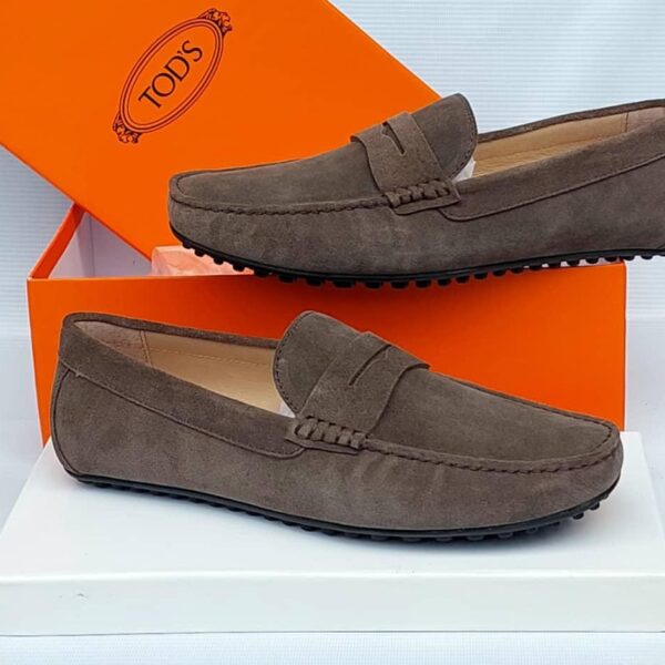 Tod’s Gommino Brown Suede Driving Loafers