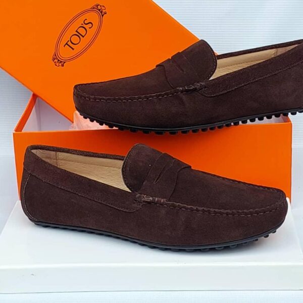 Tod’s Gommino Brown Suede Driving Loafers