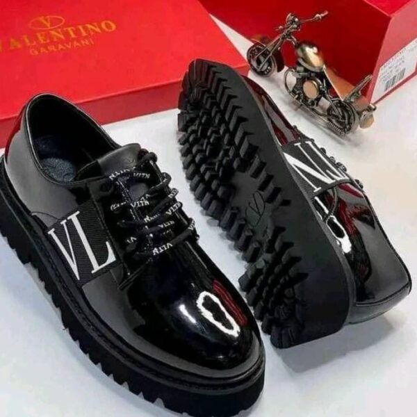 Valentino Garavani Patent Leather Loafers with Lug Sole