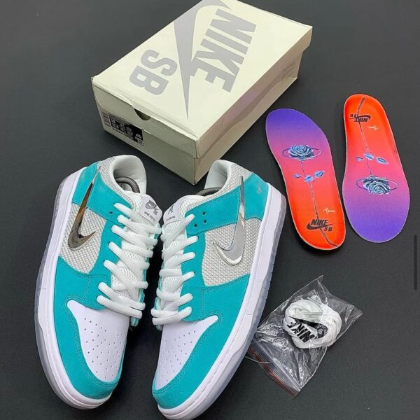 April Skateboards x Nike SB Dunk Low “Turbo Green” Sneakers