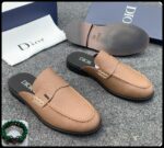 Dior Brown Leather Half Shoes