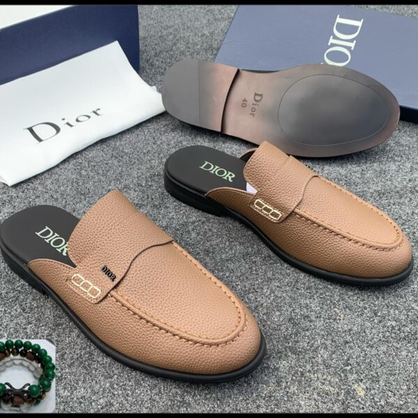 Dior Brown Leather Half Shoes