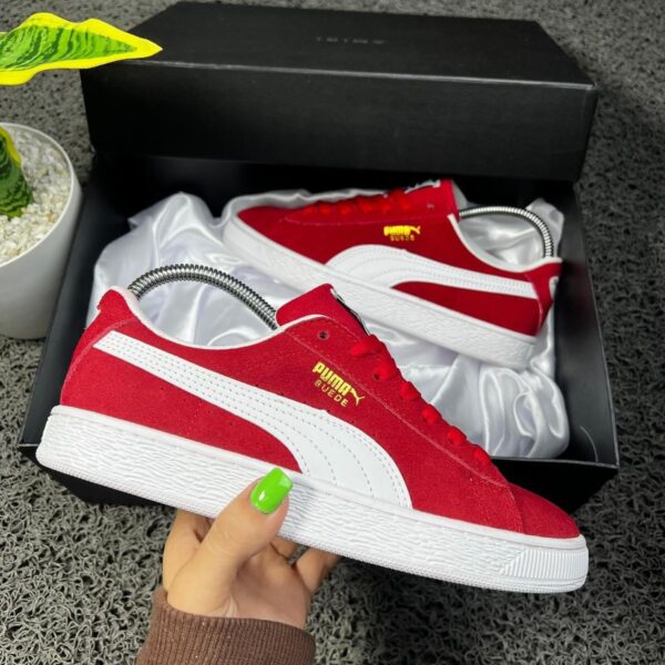 Puma Suede Classic XXI “High Risk Red/Puma White” Sneakers