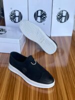 Timberland Leather Slip-On Loafers with Signature Tree Logo