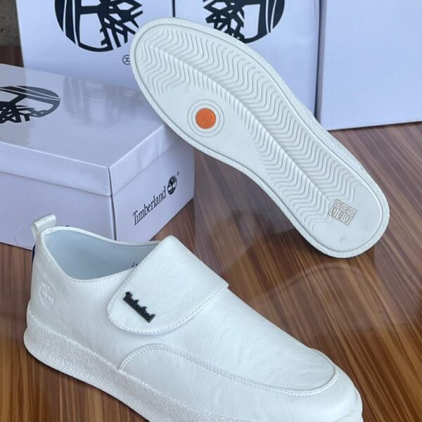 Timberland White Slip-On Shoes with Strap